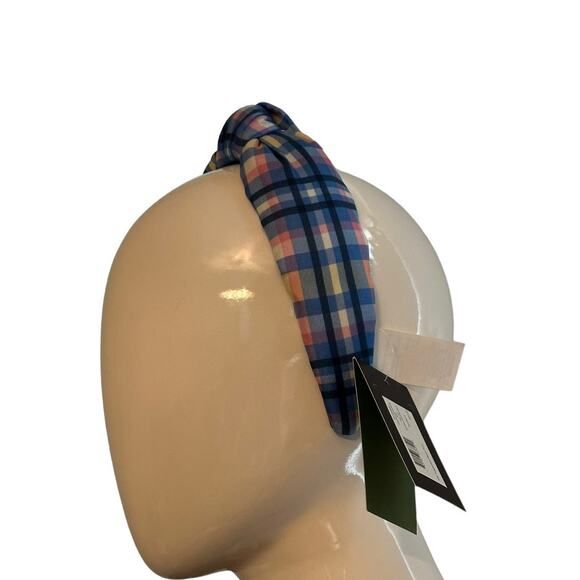 Kate Spade garden plaid knotted headband hair accessories main image 5